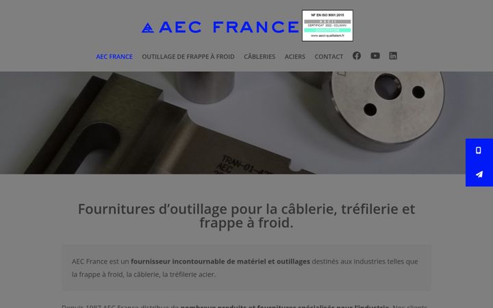 Screenshot of aec-france.fr