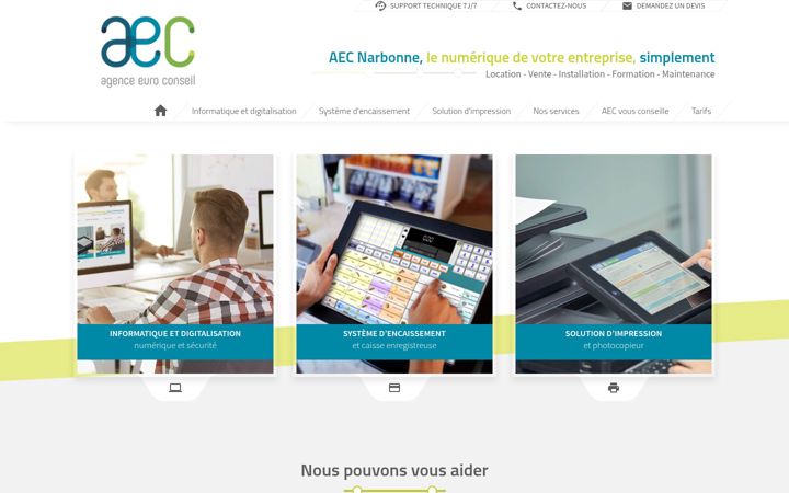 Captura de ecrã de aec-narbonne.fr