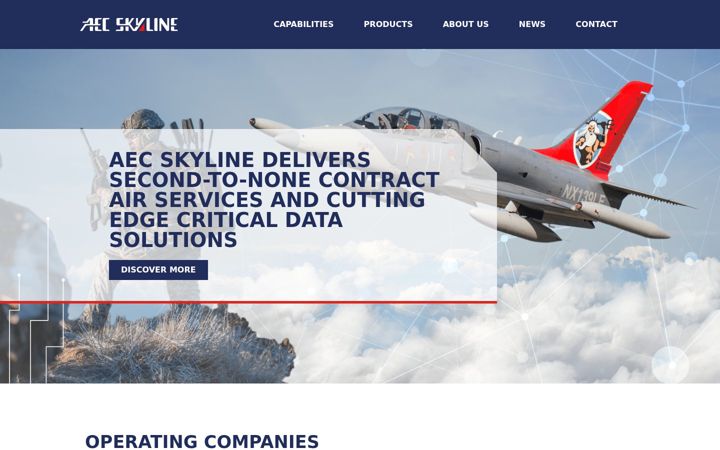 Screenshot of aec-skyline.com