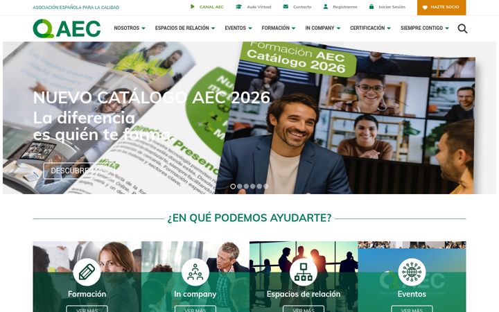 Captura de ecrã de aec.es