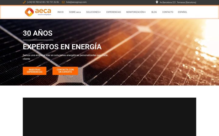 Screenshot ta' aecagroup.com