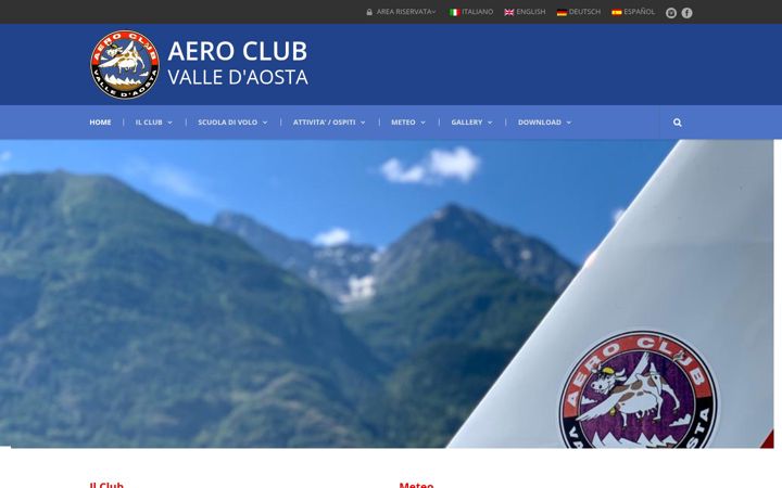 Captura de pantalla de aecaosta.it