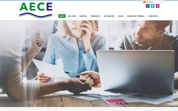 Screenshot of aecebre.com