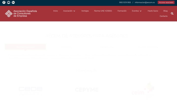 Screenshot van aecem.es