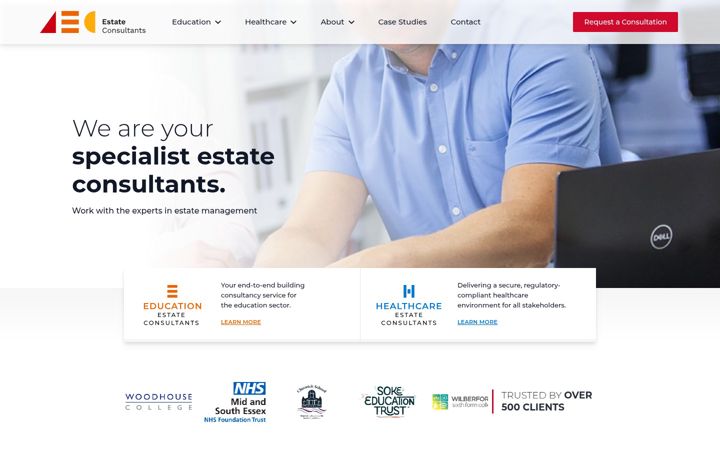 Screenshot of aecestate.co.uk