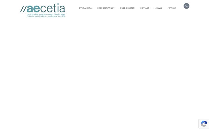 Screenshot van aecetia.be