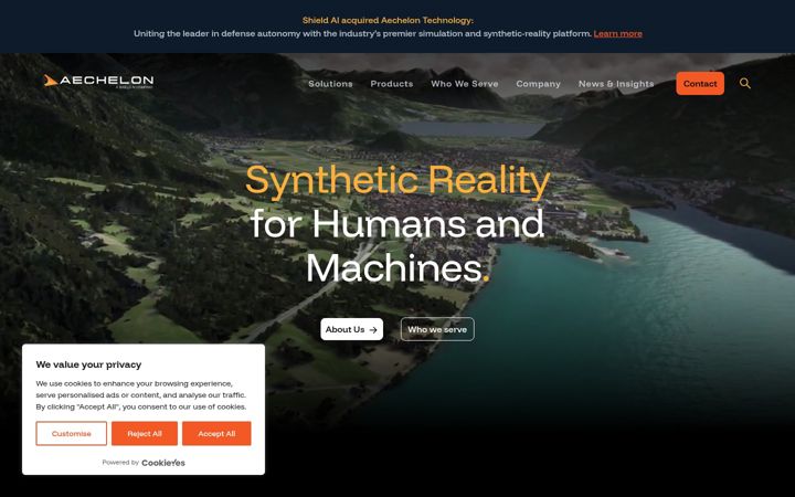 Screenshot of aechelon.com