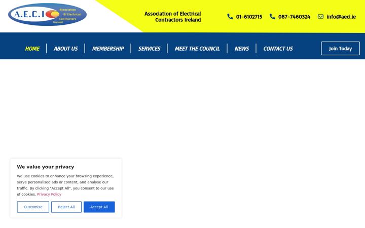 Screenshot of aeci.ie