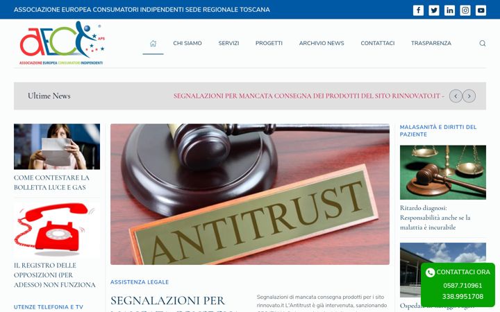 Screenshot of aecitoscana.it