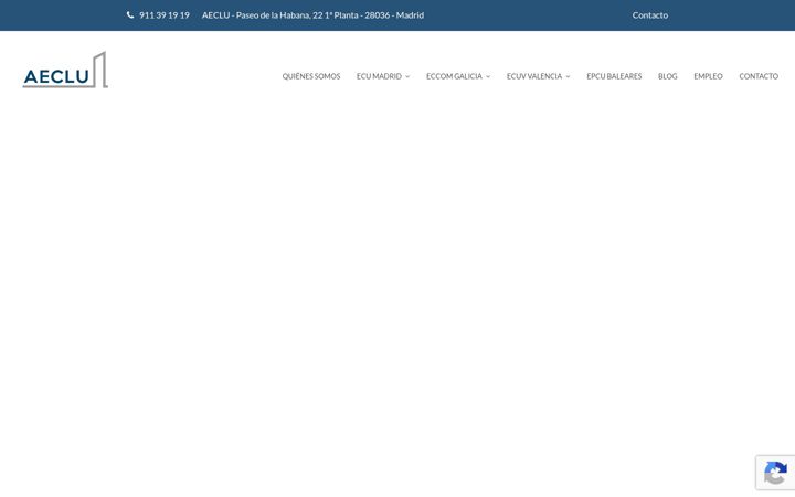 Captura de ecrã de aeclu.com