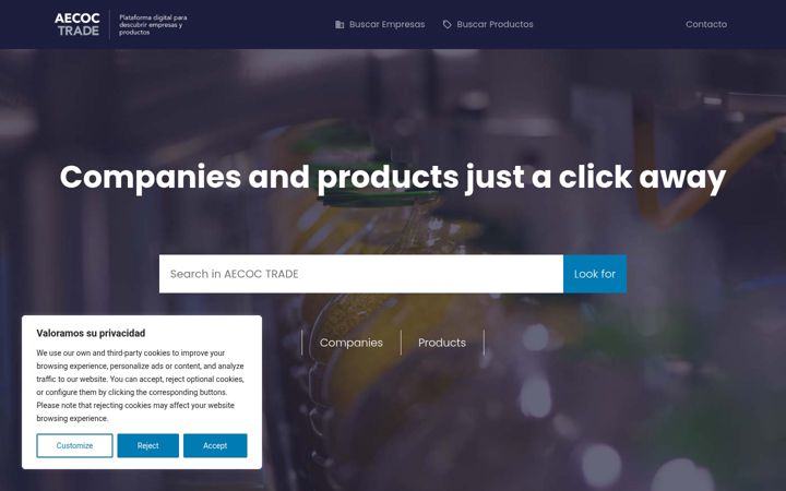 Screenshot van aecoctrade.es