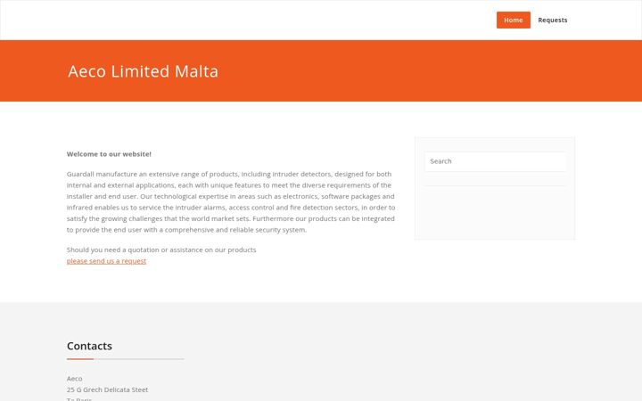 Screenshot of aecomt.eu