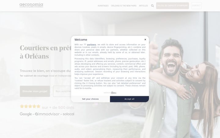 Screenshot van aeconomia.fr