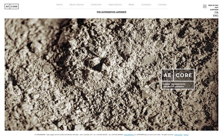 Screenshot of aecore.it