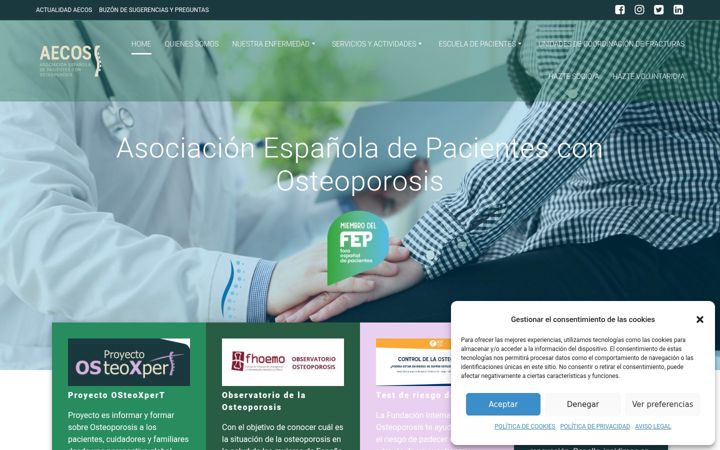 Screenshot of aecosar.es