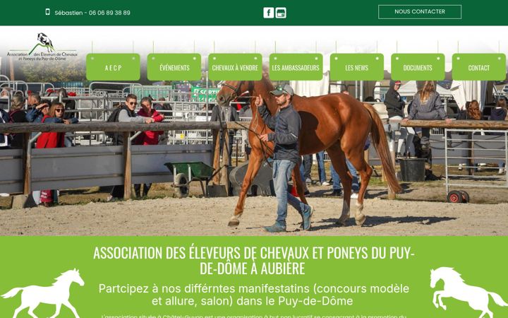 Ekraanipilt saidist aecp63.fr