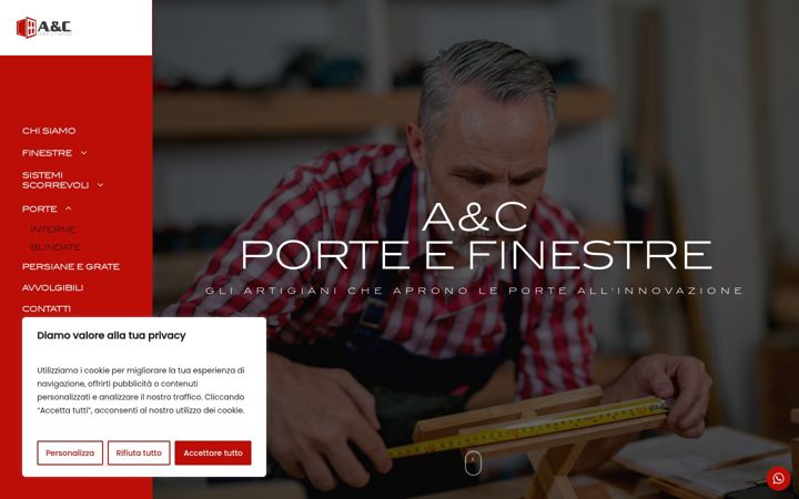 Screenshot of aecportefinestre.com