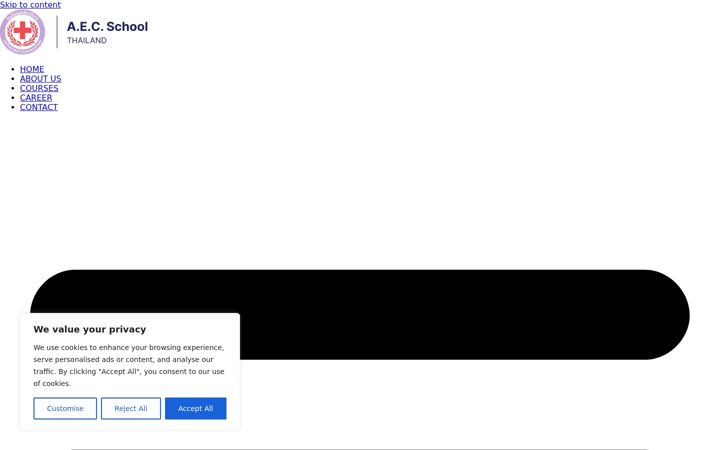 Screenshot van aecschoolthailand.com