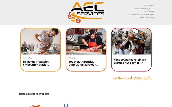 Screenshot of aecservices85.fr