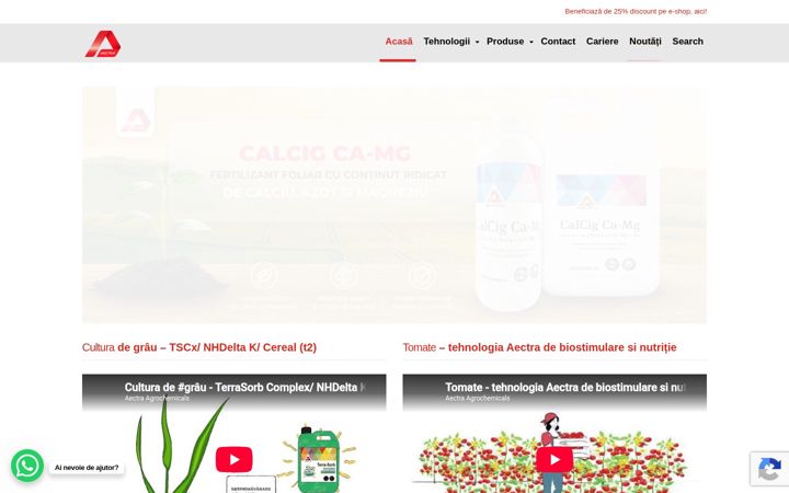 Screenshot of aectra.ro