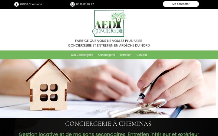 Screenshot of aed-conciergerie.fr