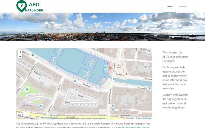 Screenshot of aed-harlingen.nl