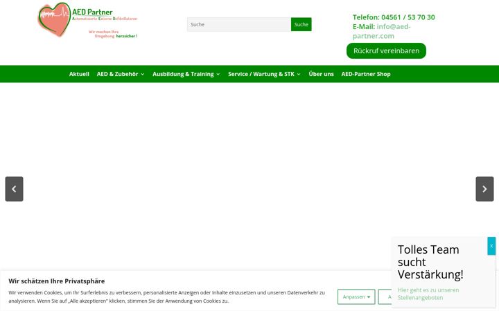 Screenshot of aed-partner.com