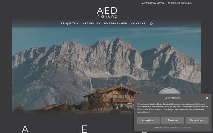 Screenshot of aed-planung.de