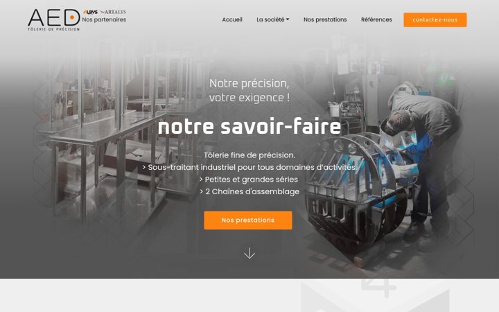 Screenshot of aed-tolerie.fr