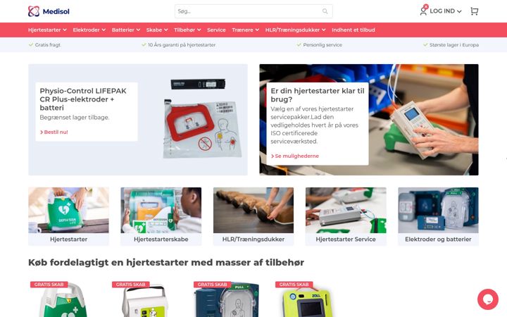 Screenshot of aedbutikken.dk