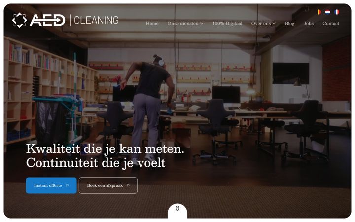 Screenshot of aedcleaning.com