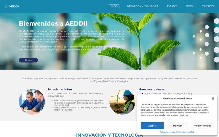 Screenshot of aeddii.org