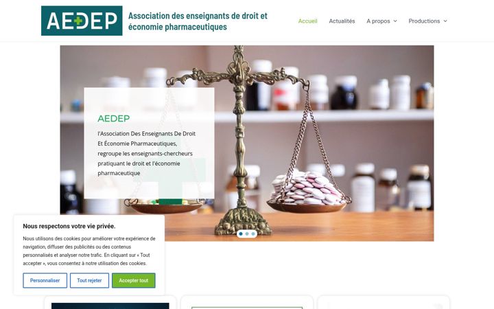 Screenshot of aedep.fr