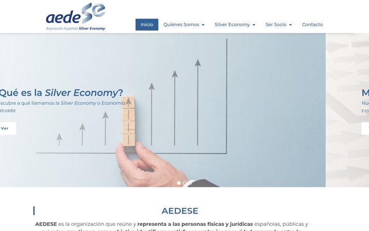 Screenshot stránky aedese.es