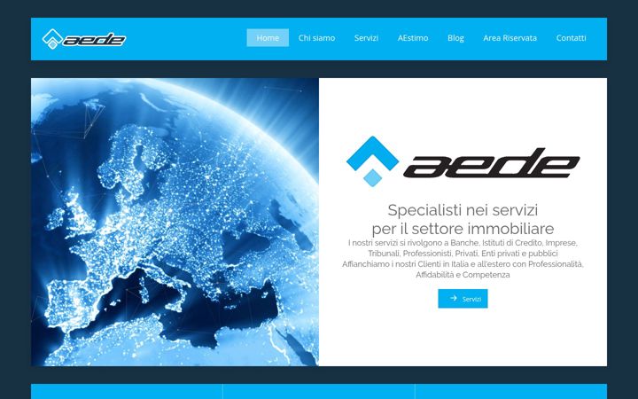 Captură de ecran a aedesrl.com