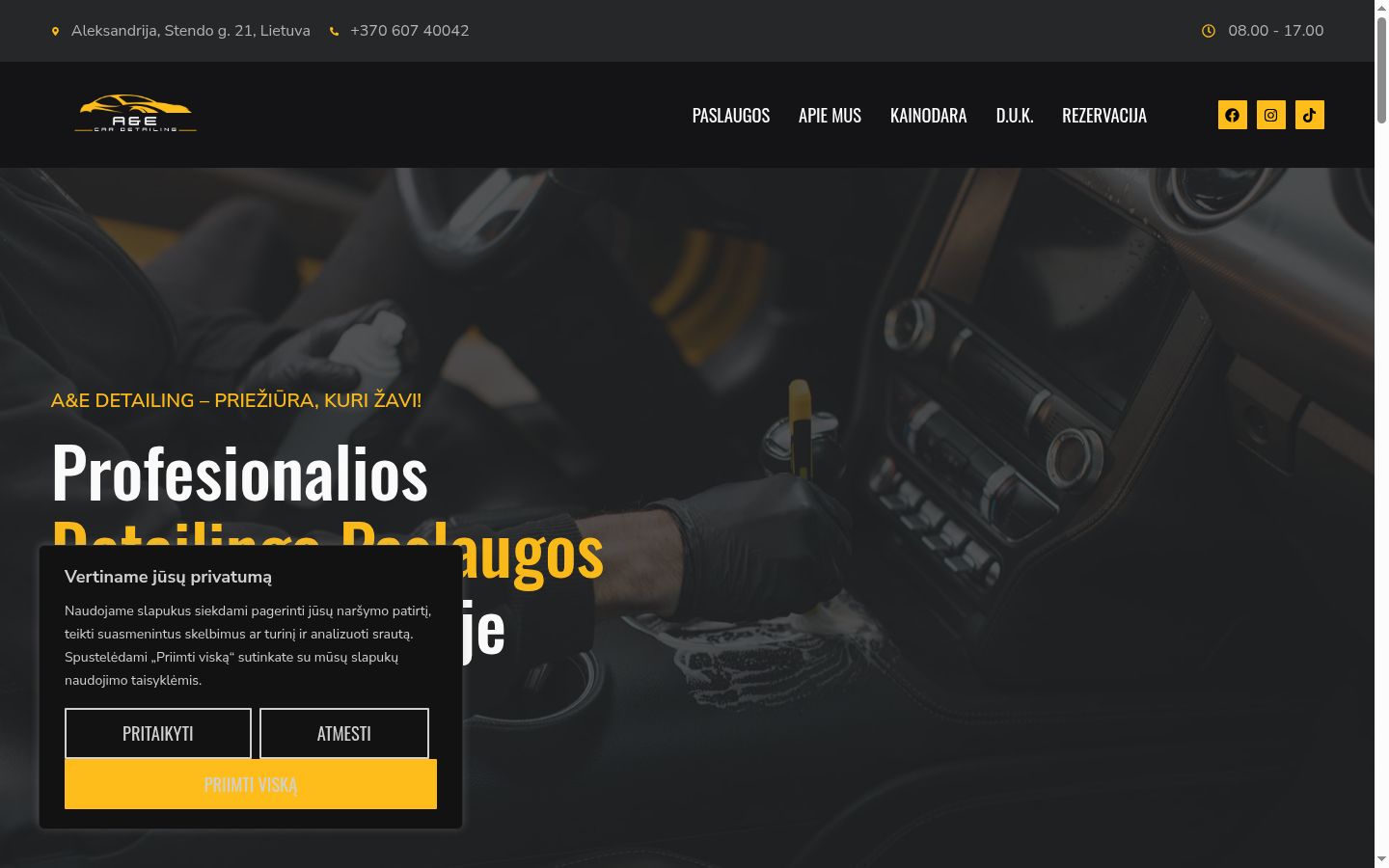 Screenshot des Einwilligungsbanners vor jeglicher Interaktion