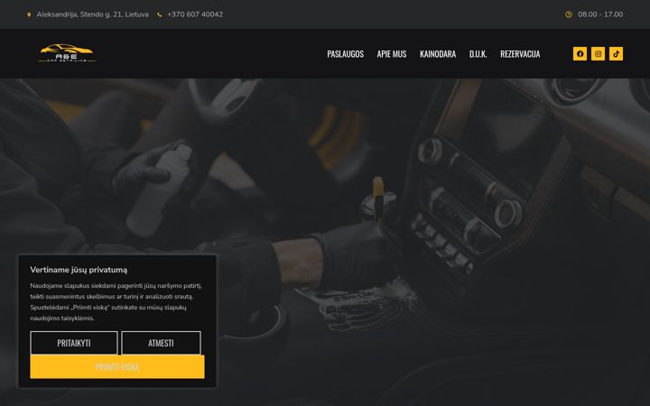 Screenshot of aedetailing.lt