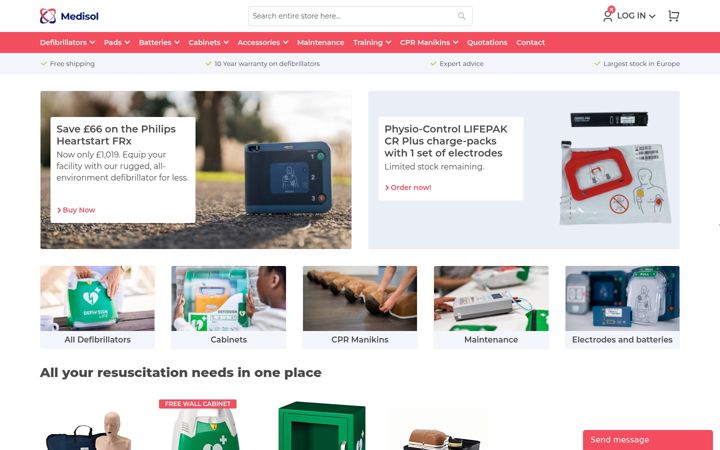 Screenshot of aedexpert.co.uk