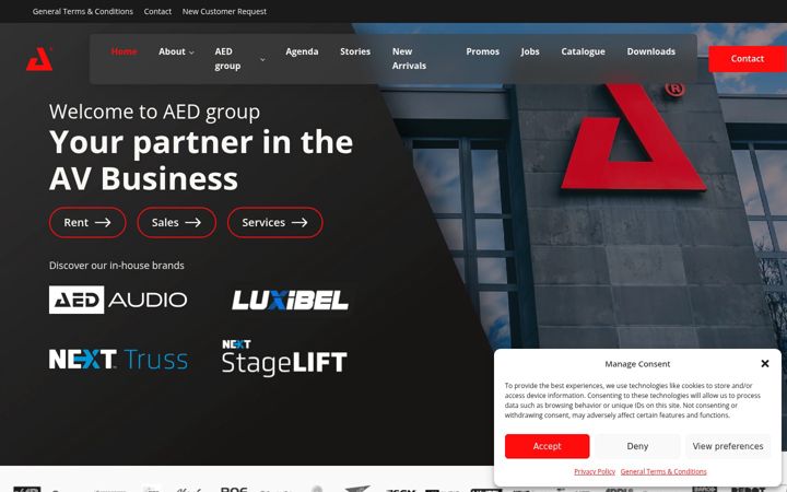 Screenshot of aedgroup.com