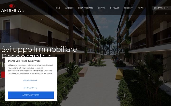 Screenshot of aedificabuild.it