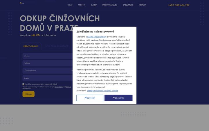 Captură de ecran a aedifico.cz