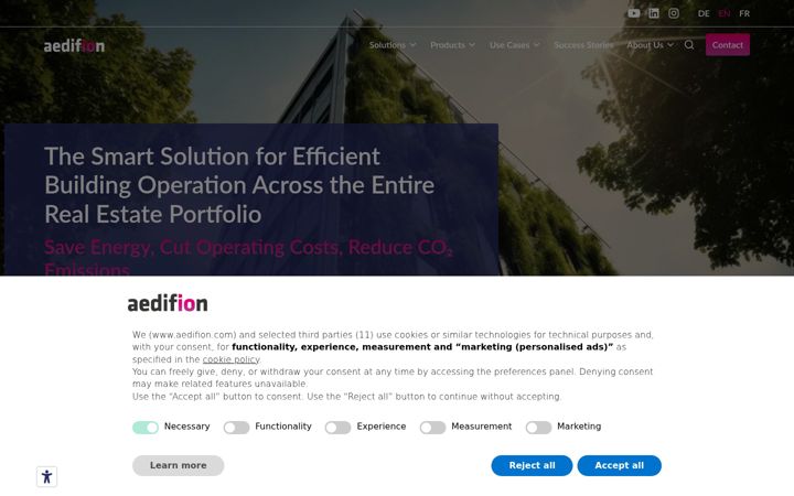 Captură de ecran a aedifion.com