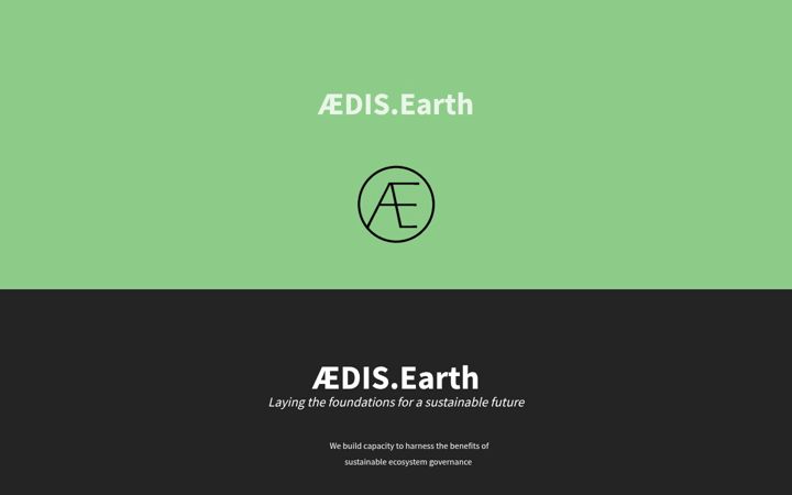 Screenshot of aedis.earth