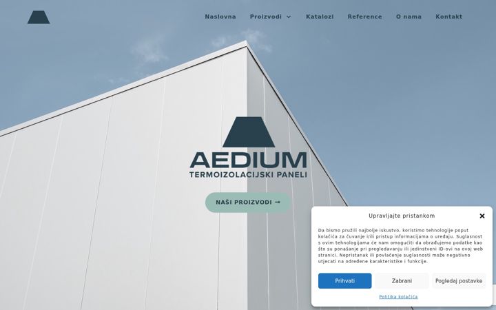 Screenshot του aedium-group.hr