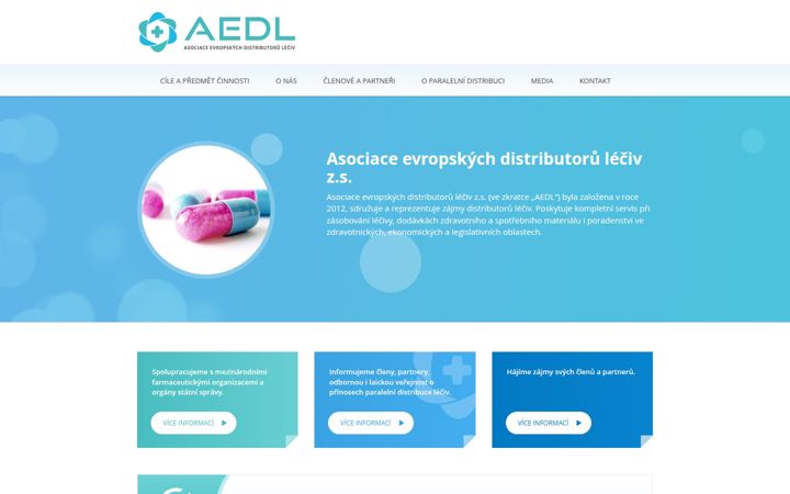 Screenshot von aedl.cz