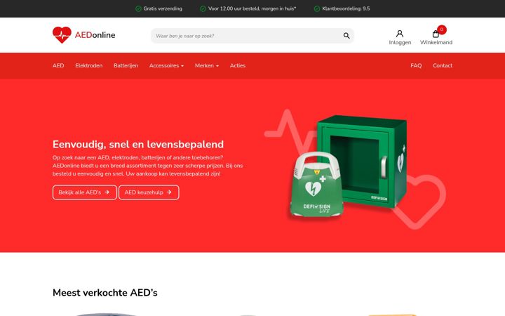 Snimka zaslona za aedonline.nl