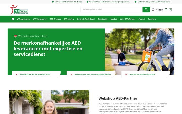 Screenshot του aedpartner.nl