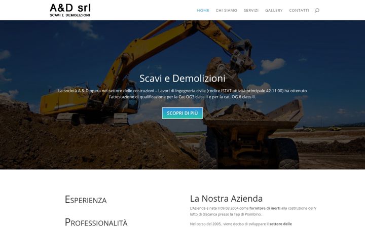 Screenshot of aedscavi.it
