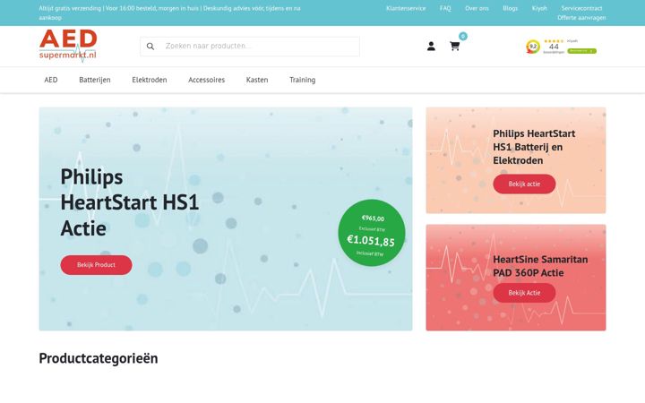 Screenshot of aedsupermarkt.nl