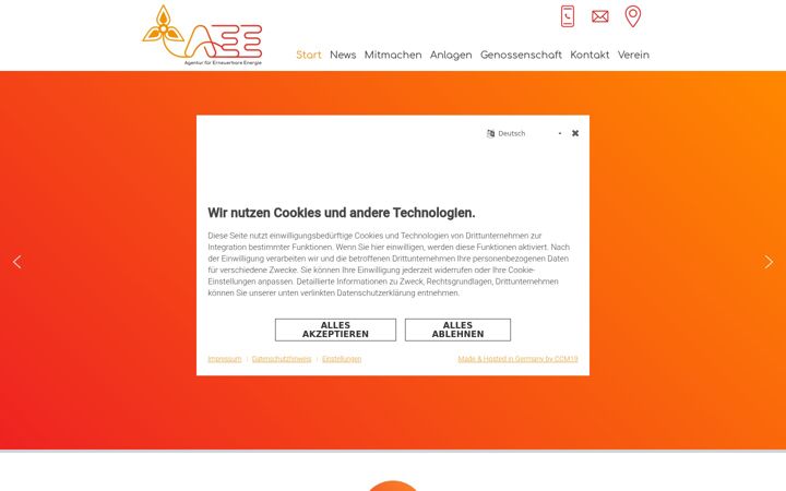 Screenshot of aee-salzburg.at